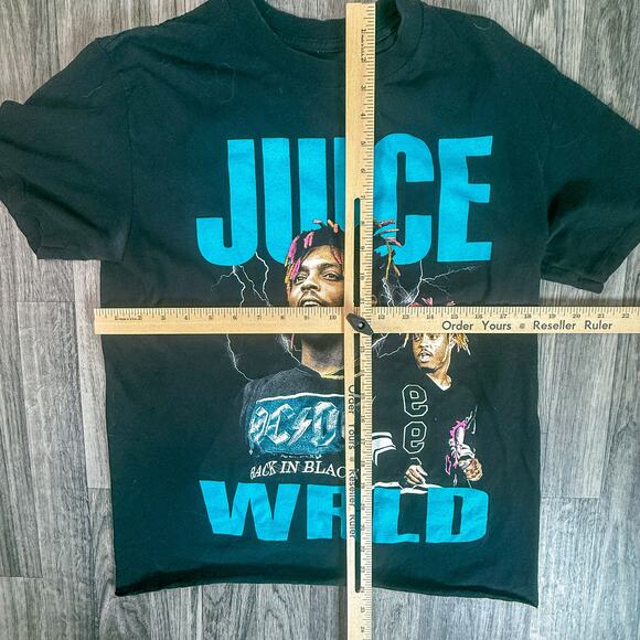 Juice WRLD Graphic Tour Concert Tee Black Rap Hip Hop Streetwear Shirt - Picture 4 of 5